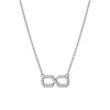 Infinity Pave Moissanite Pendant Necklace
