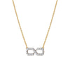 Infinity Pave Moissanite Pendant Necklace