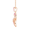 “Blossom Of Hope” Pink Ribbon Breast Cancer Awareness Necklace