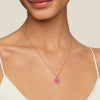 “Blossom of Compassion” Breast Cancer Awareness Pendant Necklace