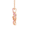 “Rose of Resilience” Breast Cancer Awareness Heart Pendant Necklace