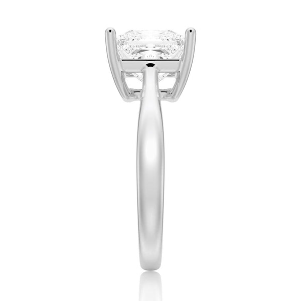 Classic Solitaire Princess Cut Engagement Ring