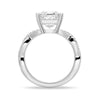 Twisted Band Princess Cut Moissanite Engagement Ring