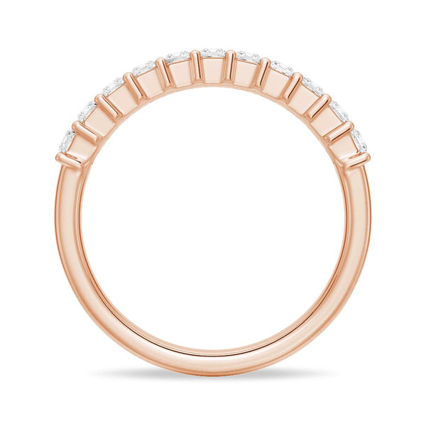 1 CT. Half Eternity Princess Cut Moissanite Ring