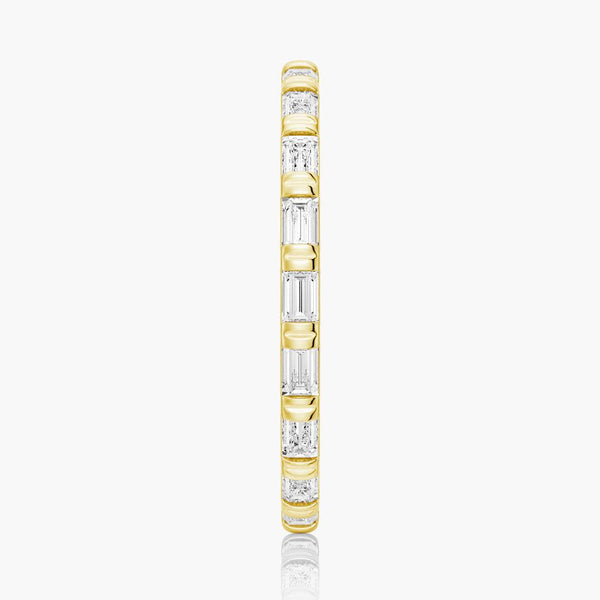 1.2 CT. Slim Baguette Moissanite Stackable Band