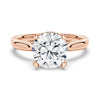 Secret Solitaire Round Moissanite Engagement Ring