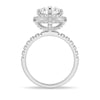 Brilliant Heart Moissanite Halo Engagement Ring