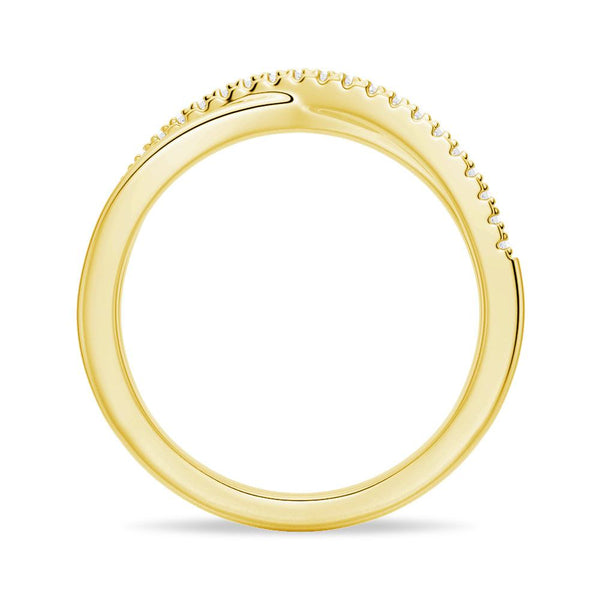 Micropavé Oval Moissanite Ring Set with Matching Stacking Band