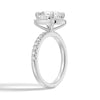Cushion Cut Halo Moissanite Engagement Ring