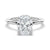 Four Prongs Oval Solitaire Moissanite Engagement Ring