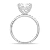 Princess Cut Hidden Halo Moissanite Couple's Ring Set with Men's Wedding Band