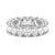 9 CT. Moissanite Oval Cut Eternity Band