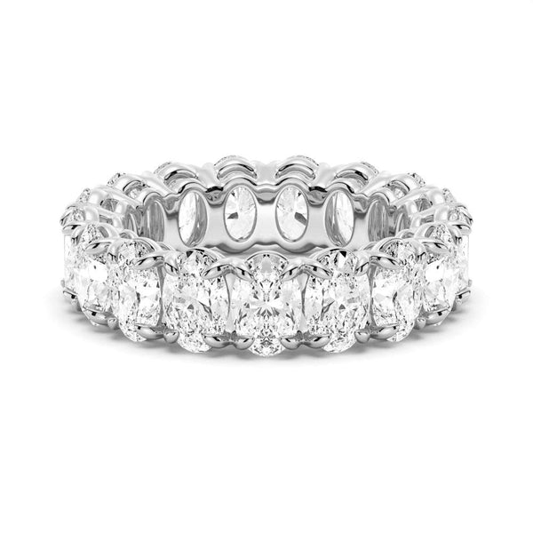 9 CT. Moissanite Oval Cut Eternity Band