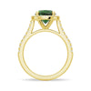 2 CT. Oval Emerald with Classic Halo Ring