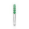 Pavé Emerald Half Eternity Ring