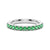 Pavé Emerald Half Eternity Ring