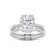 Solitaire Round Cut Engagement Ring Set With Matching Wedding Band
