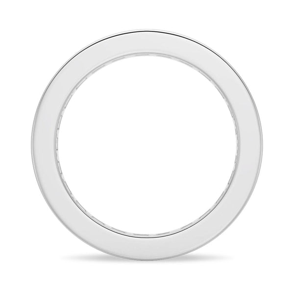 2.48 CT. Channel Set Princess Cut Moissanite Eternity Wedding Band