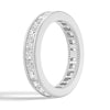 2.48 CT. Channel Set Princess Cut Moissanite Eternity Wedding Band