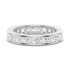 2.48 CT. Channel Set Princess Cut Moissanite Eternity Wedding Band