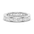 2.48 CT. Channel Set Princess Cut Moissanite Eternity Wedding Band