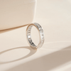 2.48 CT. Channel Set Princess Cut Moissanite Eternity Wedding Band