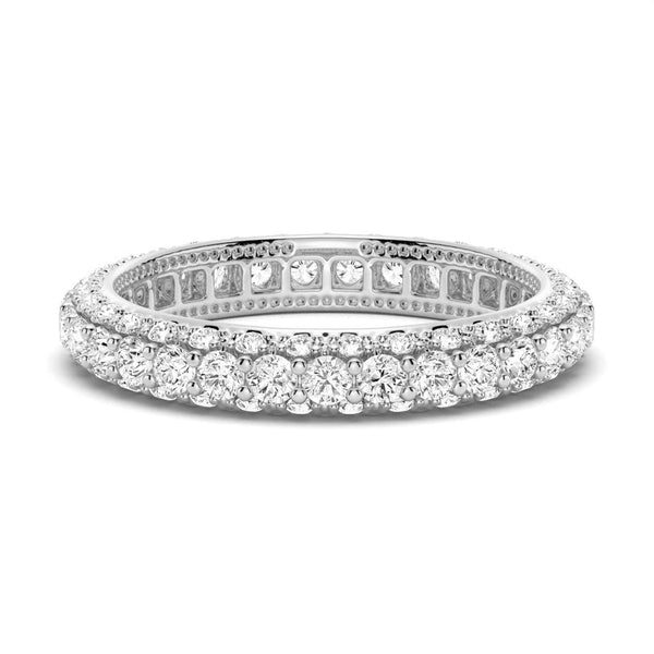 Solitaire Radiant Cut Moissanite Ring Set with Matching Stacking Band