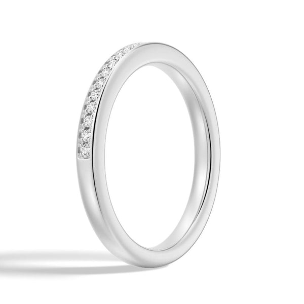 Half Eternity Round Cut Moissanite Classic Wedding Band