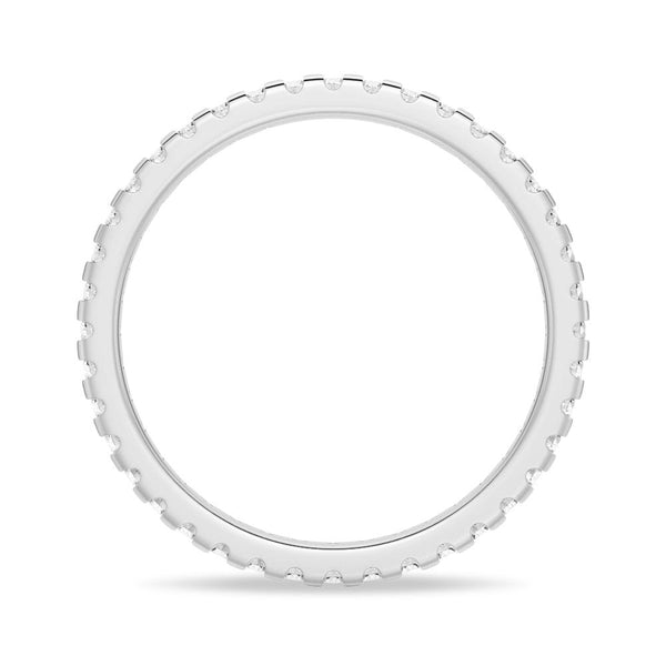 Petite Pavé Scalloped Moissanite Eternity Band