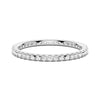 Petite Pavé Scalloped Moissanite Eternity Band