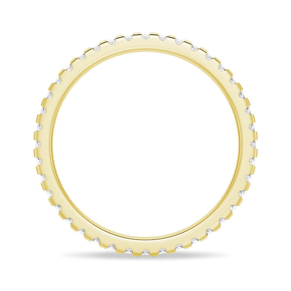 Petite Pavé Scalloped Moissanite Eternity Band