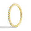 Petite Pavé Scalloped Moissanite Eternity Band