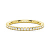 Petite Pavé Scalloped Moissanite Eternity Band