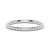 Petite Pavé Round Moissanite Half Eternity Band