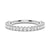 Round Cut Moissanite Half Eternity Band