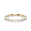 Round Cut Shared Prong Moissanite Half Eternity Band
