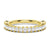 Princess Cut Moissanite Half Eternity Band