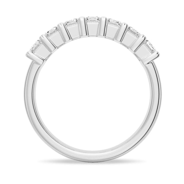 2.8 ctw Emerald Cut Moissanite Half Eternity Band