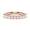 1.65 ctw Princess Cut Moissanite Half Eternity Band