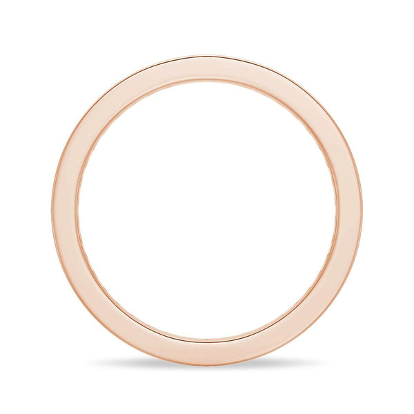 Round Moissanite Channel Set Eternity Band