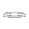 Round Moissanite Channel Set Eternity Band