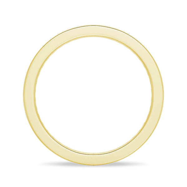 Round Moissanite Channel Set Eternity Band