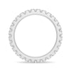 French Pave Round Cut Moissanite Eternity Band