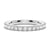 French Pave Round Cut Moissanite Eternity Band