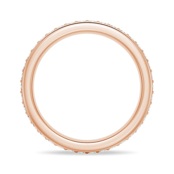 Double Row Pavé Moissanite Eternity Band