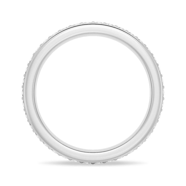 Double Row Pavé Moissanite Eternity Band