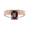 2 CT. Four Prong Emerald Cut Alexandrite Engagement Ring