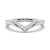 Classic Curved V Moissanite Wedding Band