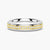 5.1mm Rotatable Two Tone Round Moissanite Men's Eternity Wedding Band