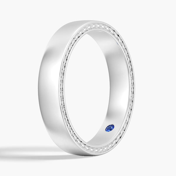 4.4mm High Polished Finish Men's Wedding Band